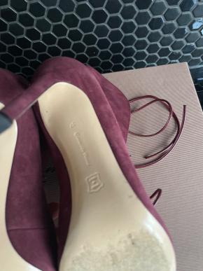 Gianvito Pink Suede Ankle Boots 8