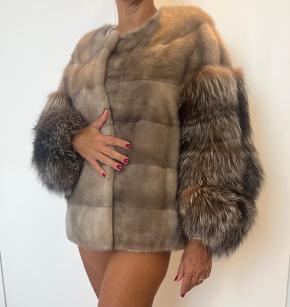 Yves Salomon Grey Mink Jacket/Coat 4