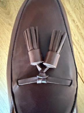 Baudoin & Lange London Grand Conti Tassel Leather Slip on Loafer 4