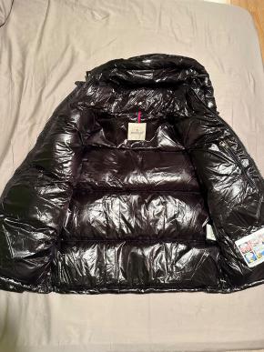 Moncler Black Montbeliard Hooded Short Down Jacket - size M 4