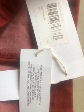 American Vintage Red Stretch Suede Leggings 9