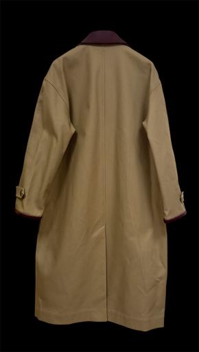 Sandro Leather Collared Trench Coat 4