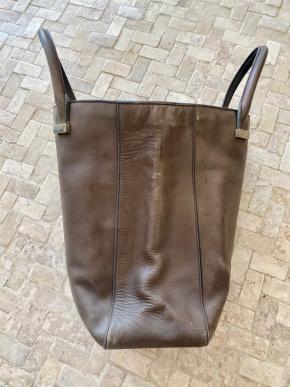 The Row Grey Tall Tote Bag - Well worn 5