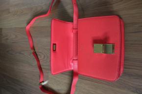 Celiné Red Leather Classic Mini Box Bag 7