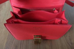 Celiné Red Leather Classic Mini Box Bag 8