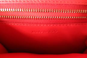 Celiné Red Leather Classic Mini Box Bag 9