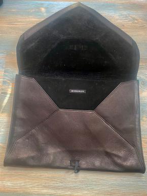 Ann Demeulemeester Black Leather Envelope Clutch Bag 5
