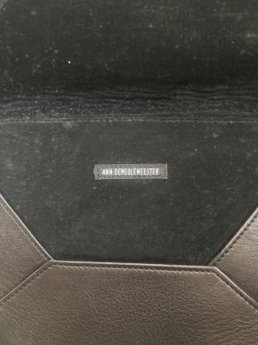 Ann Demeulemeester Black Leather Envelope Clutch Bag 6