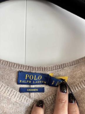 Ralph Lauren Polo Beige Cashmere Midi Dress 4