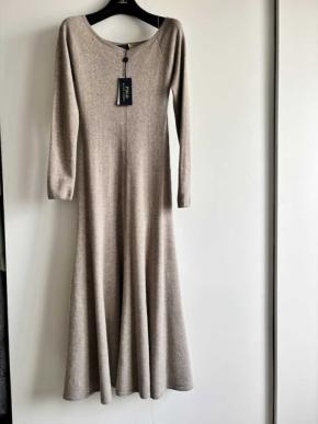 Ralph Lauren Polo Beige Cashmere Midi Dress 2