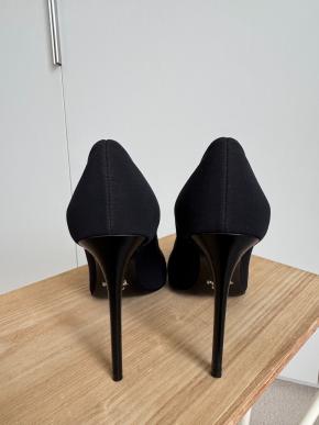 Prada Black Jersey Heeled Pumps 4