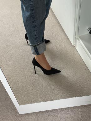 Prada Black Jersey Heeled Pumps 6