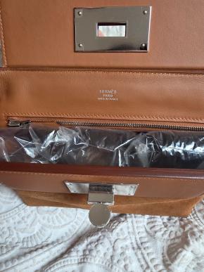 Hermés Tan 24/24 21 Grizzly Bag 6