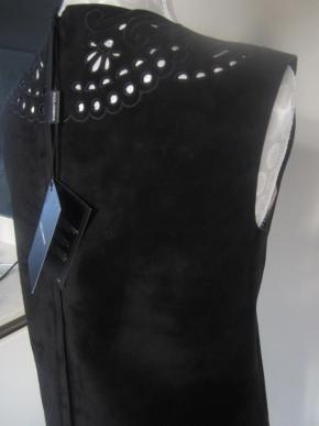 Dolce & Gabbana Black Suede/Leather Dress 8