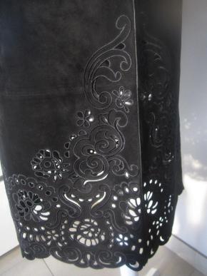 Dolce & Gabbana Black Suede/Leather Dress 9