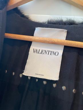 Valentino Black Crystal Embelleshed Mink Jacket 5