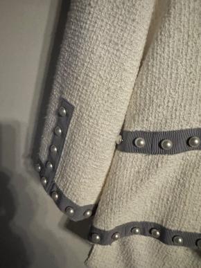 Chanel Vinatge Faux Pearl Embellished Jacket 10
