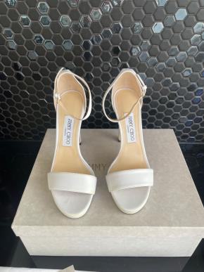 Jimmy Choo White Misty 120 Sandals 13