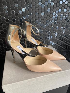 Jimmy Choo Tri ColourAnkle Strap Pumps 3