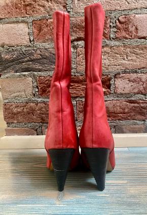Isabel Marant Red Leather Lexing Boots 6