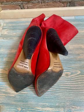 Isabel Marant Red Leather Lexing Boots 7