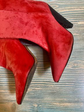Isabel Marant Red Leather Lexing Boots 8