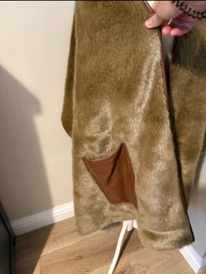 Burberry Brown Faux Fur And Cashmere Stole 4