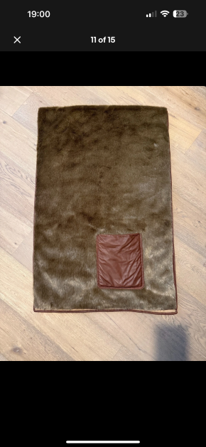 Burberry Brown Faux Fur And Cashmere Stole 8