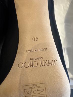 Jimmy Choo Black Leather Buckle Detail Ankle Boots 6