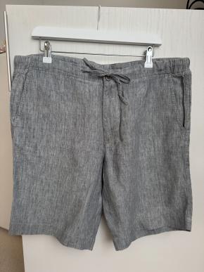 Loro Piana New Grey Linen Bermuda Shorts 2