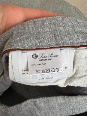 Loro Piana New Grey Linen Bermuda Shorts 5