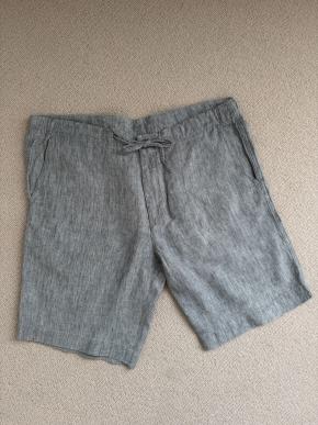 Loro Piana New Grey Linen Bermuda Shorts 4