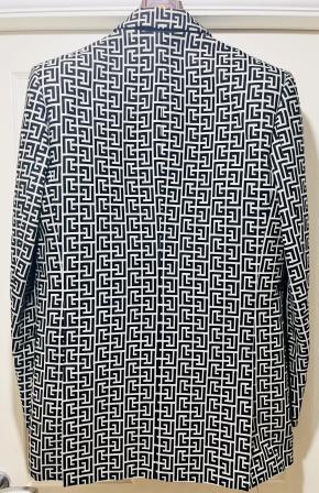 Balmain Oversized Monogrammed Blazer 3