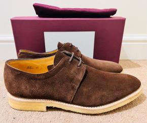 John Lobb Drift Suede Lace Up Shoes 10