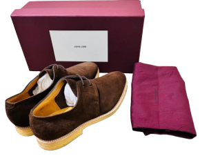 John Lobb Drift Suede Lace Up Shoes 2