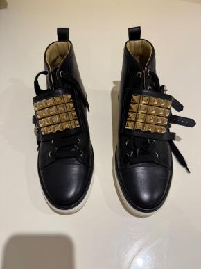 Hermes Black Leather Lennox Sneakers 7