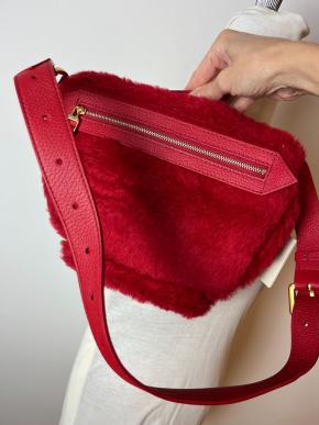 MaxMara Red Alpaca Wool Blend Bag 6
