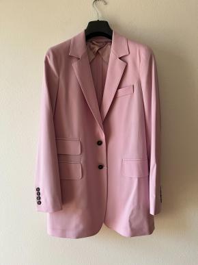 MaxMara Pink Wool Single Breasted Blazer 7