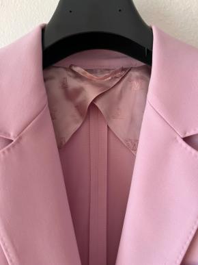 MaxMara Pink Wool Single Breasted Blazer 5