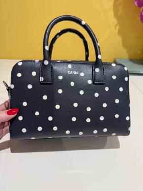 Ganni Polka Dot Leather Crossbody Bag 2