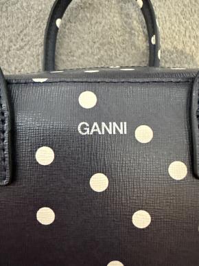 Ganni Polka Dot Leather Crossbody Bag 6