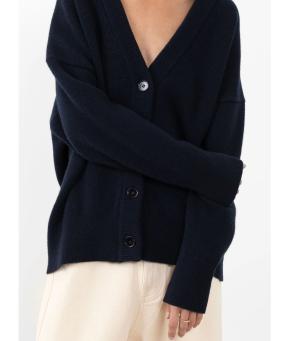 Christian Wijnants Kenata Navy Knit Cardigan 4