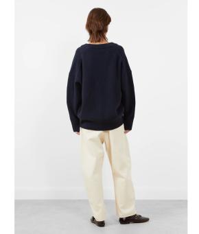 Christian Wijnants Kenata Navy Knit Cardigan 5