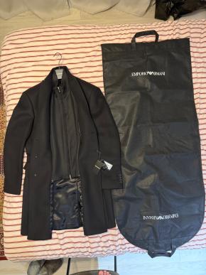 Emporio Armani Single Breasted Virgin Wool Coat 2