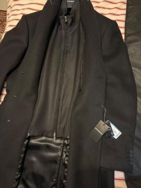 Emporio Armani Single Breasted Virgin Wool Coat 4