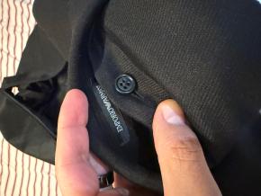 Emporio Armani Single Breasted Virgin Wool Coat 6