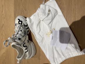 Dior Neoprene White Rubber D-Connect Sneakers 6