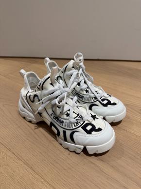 Dior Neoprene White Rubber D-Connect Sneakers 2