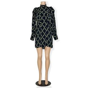 Ganni Printed Long Sleeved Dress 9