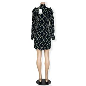 Ganni Printed Long Sleeved Dress 12